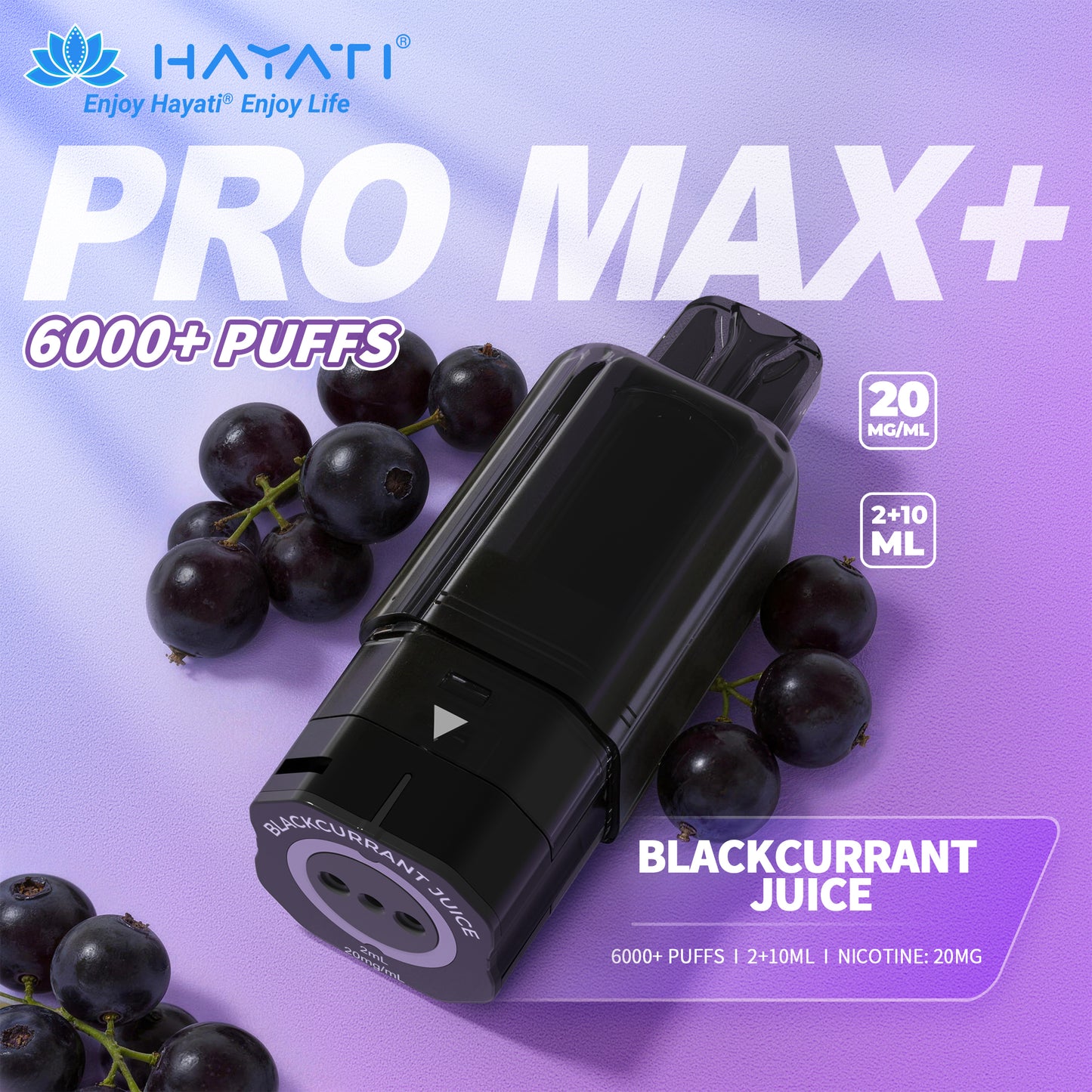 HAYATI PRO MAX+ POD BLACKCURRANT JUICE Refill Replacement Pod