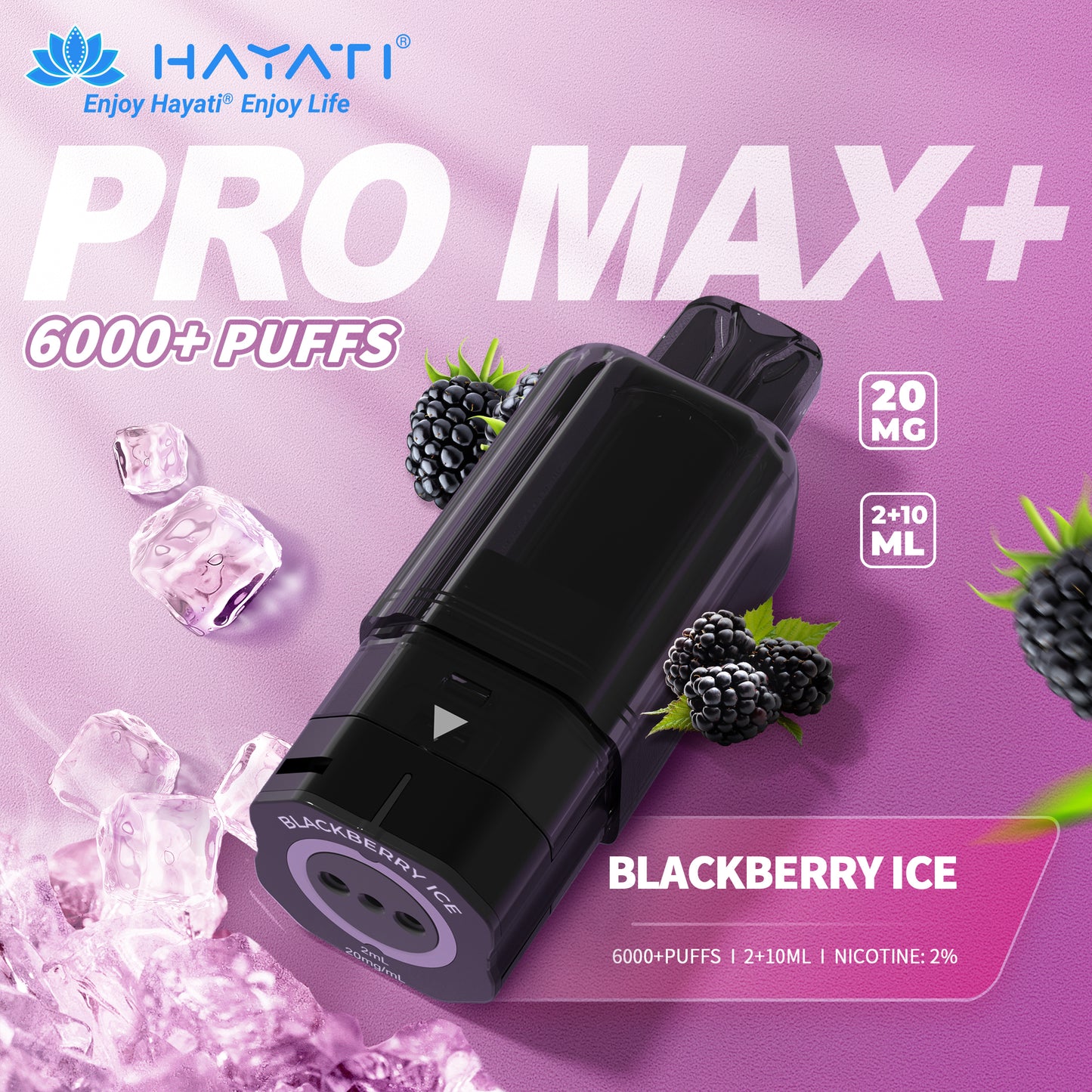 HAYATI PRO MAX+ POD BLACKBERRY ICE Refill Replacement Pod