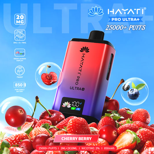 HAYATI PRO ULTRA PLUS KIT CHERRY BERRY 25000 Puffs