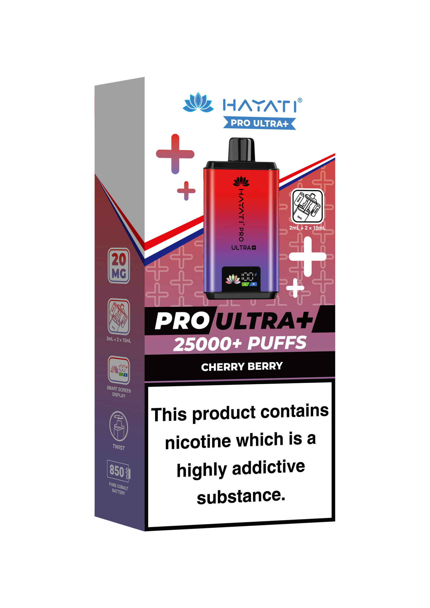 HAYATI PRO ULTRA PLUS KIT CHERRY BERRY 25000 Puffs