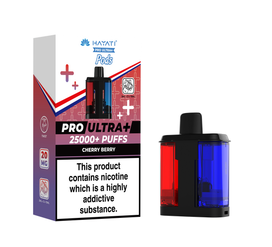 HAYATI PRO ULTRA PLUS PODS CHERRY BERRY 25000 Puffs