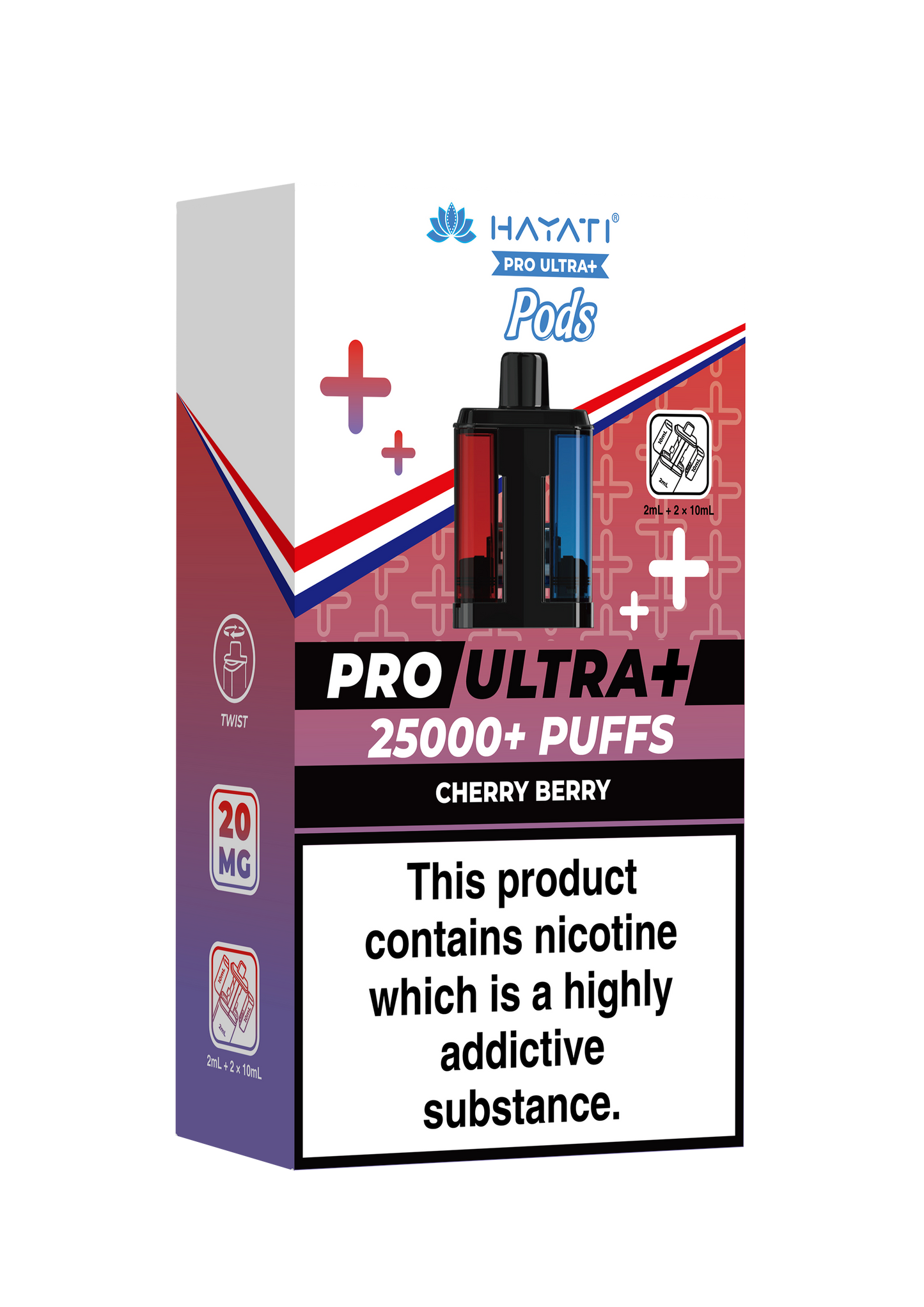 HAYATI PRO ULTRA PLUS PODS CHERRY BERRY 25000 Puffs