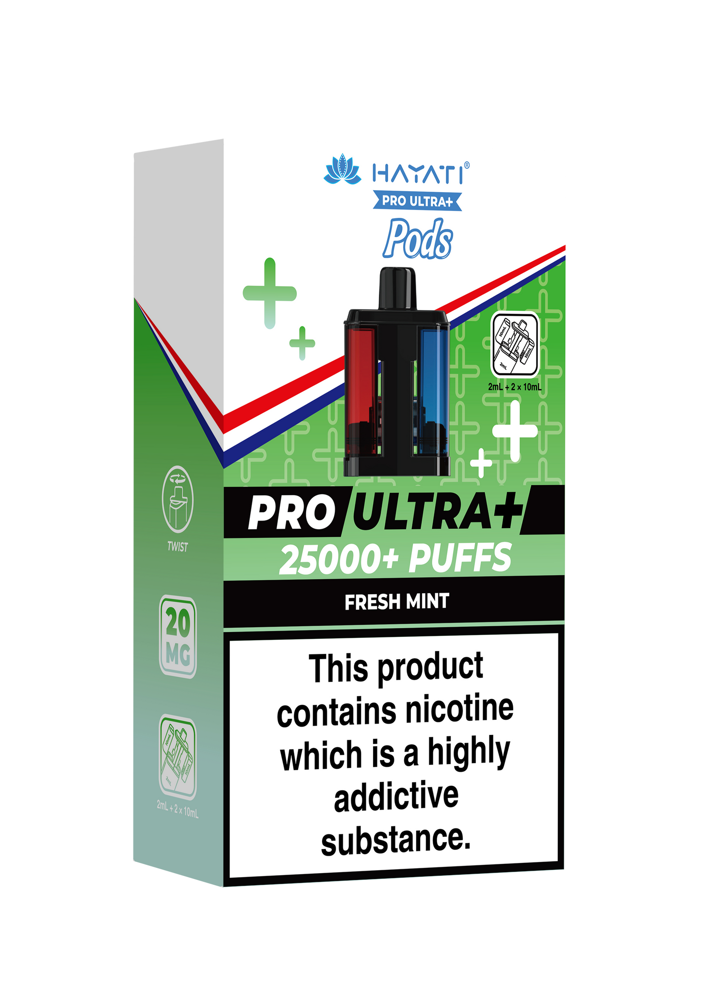 HAYATI PRO ULTRA PLUS PODS FRESH MINT 25000 Puffs