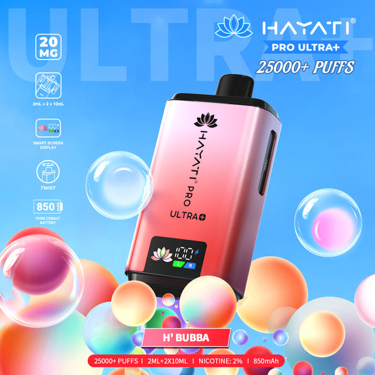 HAYATI PRO ULTRA PLUS KIT H'BUBBA 25000 Puffs
