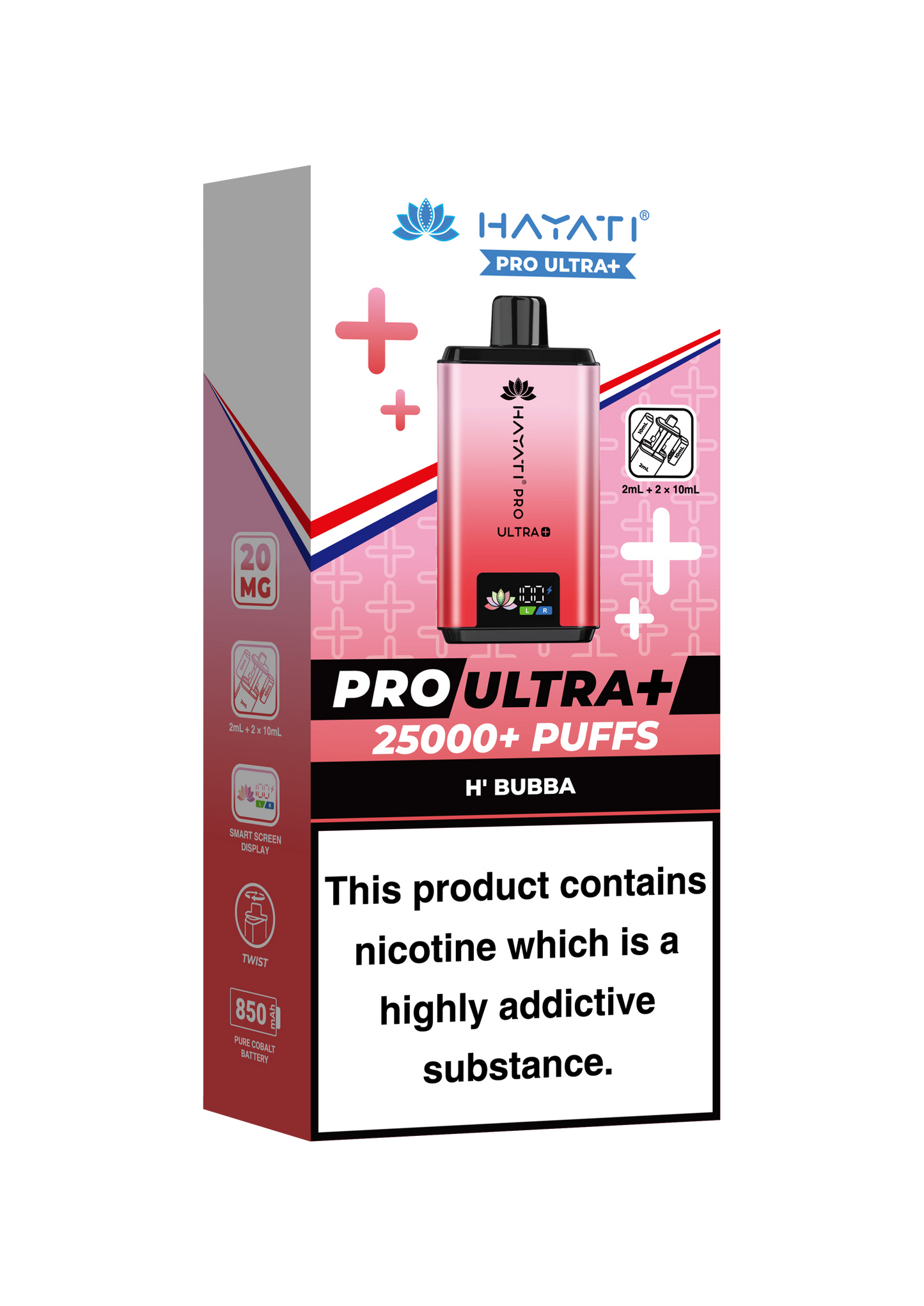 HAYATI PRO ULTRA PLUS KIT H'BUBBA 25000 Puffs
