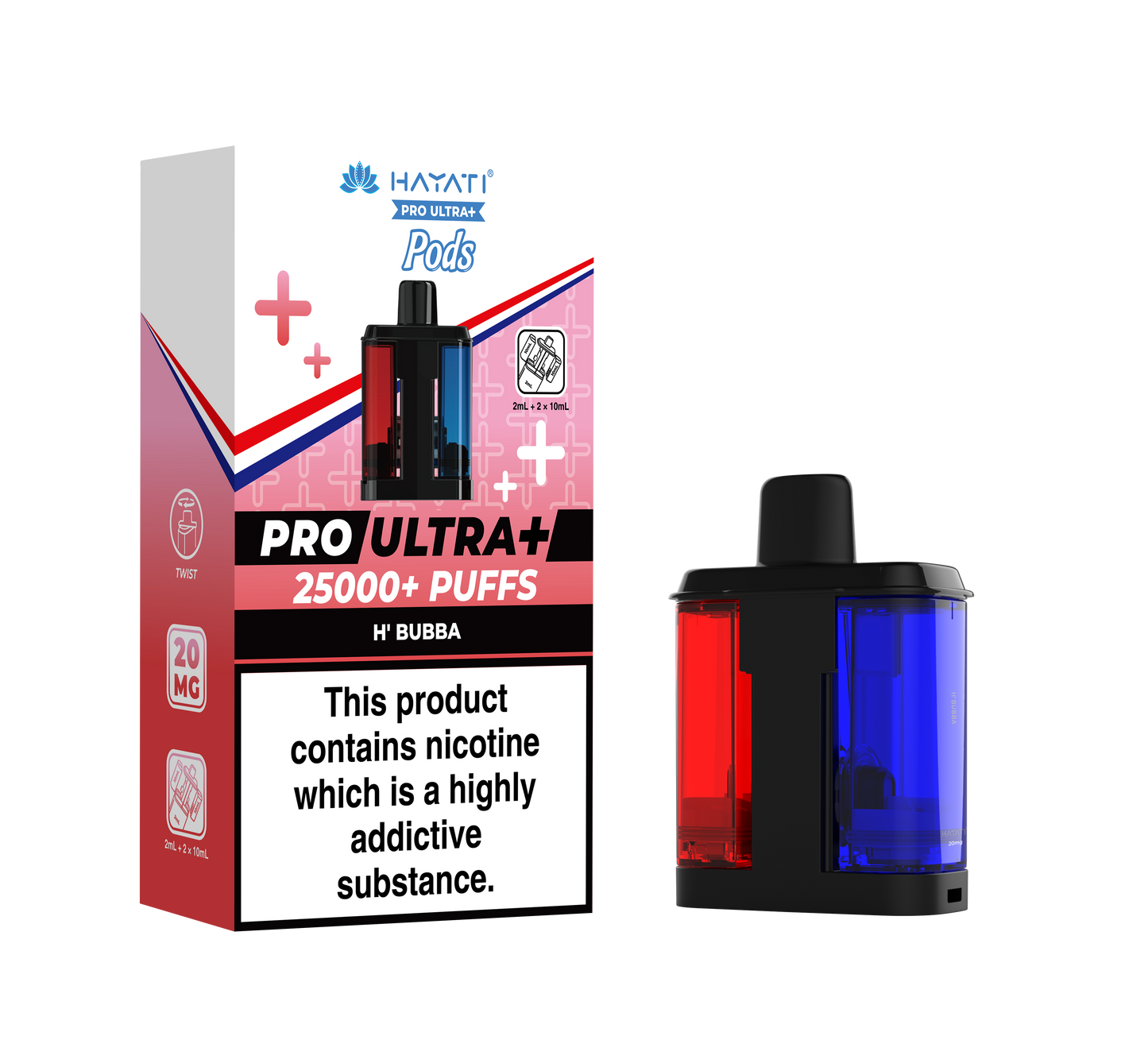 HAYATI PRO ULTRA PLUS PODS H'BUBBA 25000 Puffs