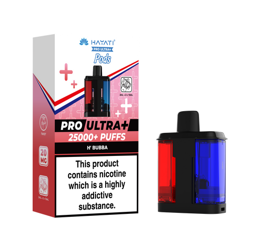 HAYATI PRO ULTRA PLUS PODS H'BUBBA 25000 Puffs