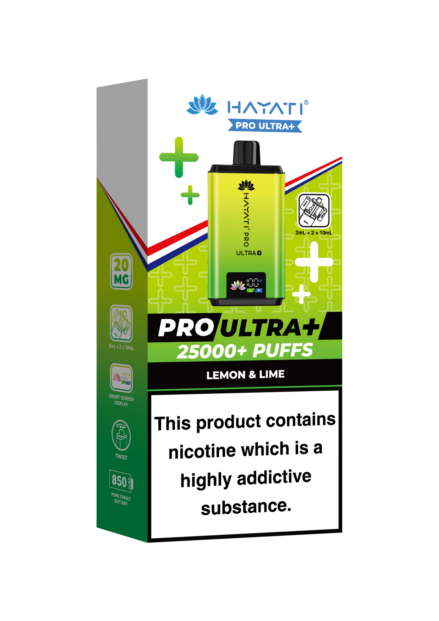 HAYATI PRO ULTRA PLUS KIT LEMON & LIME 25000 Puffs