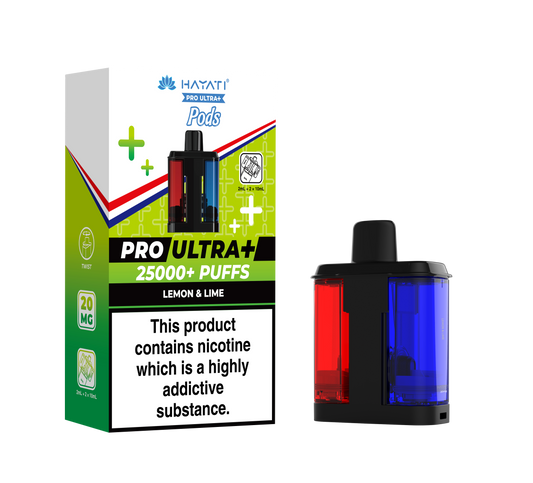 HAYATI PRO ULTRA PLUS PODS LEMON & LIME 25000 Puffs