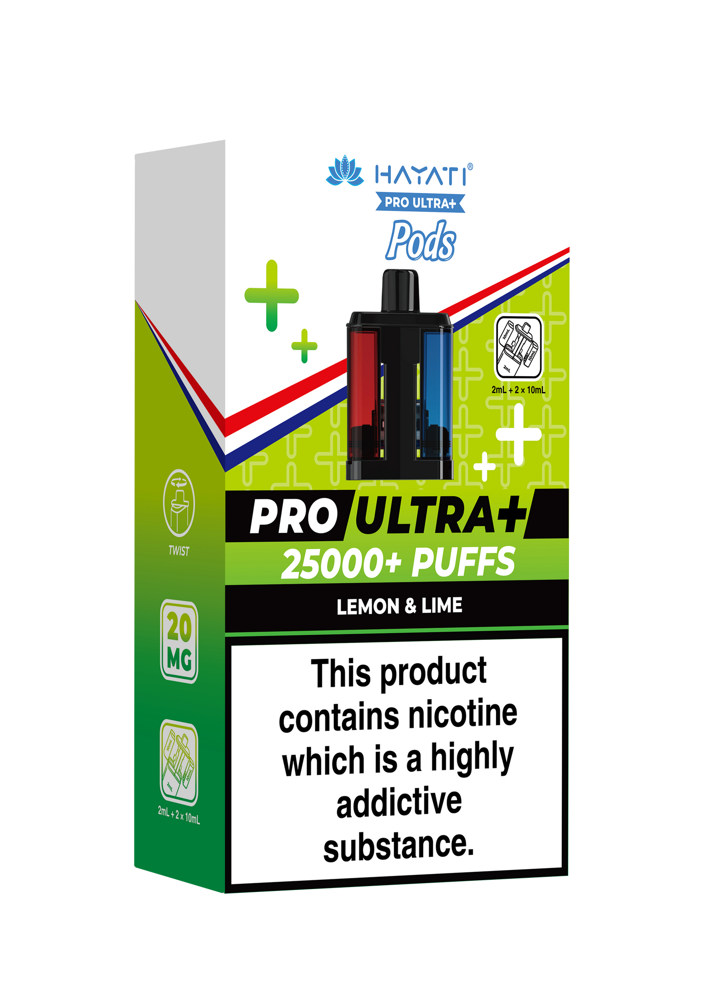 HAYATI PRO ULTRA PLUS PODS LEMON & LIME 25000 Puffs
