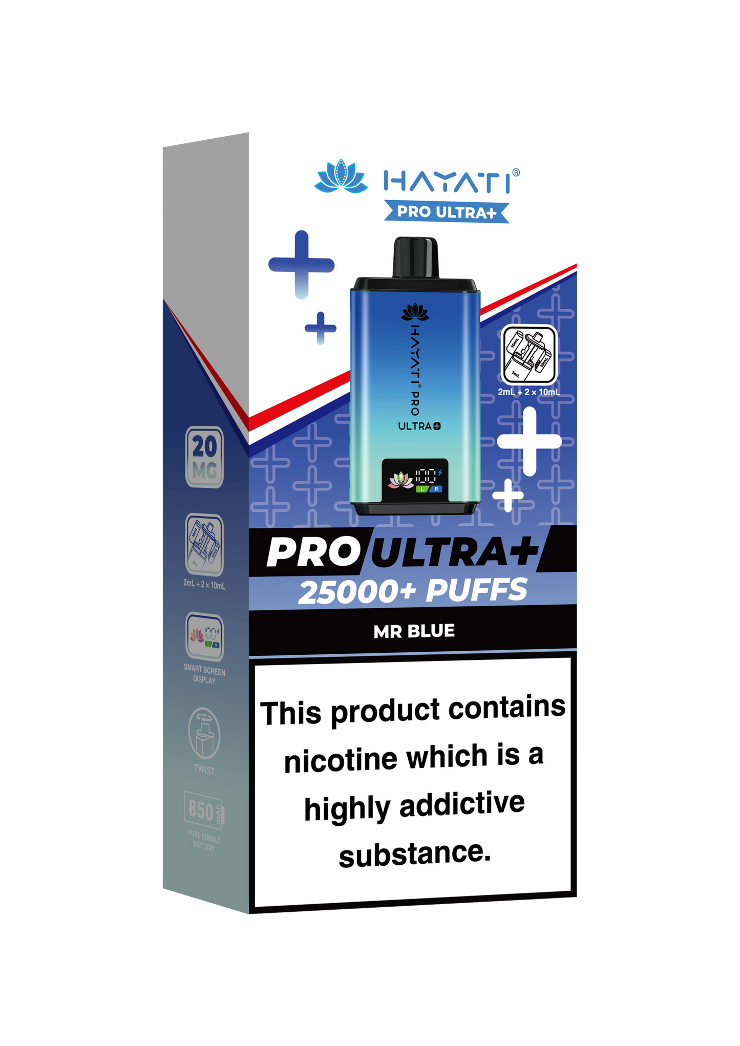 HAYATI PRO ULTRA PLUS KIT MR . BLUE 25000 Puffs