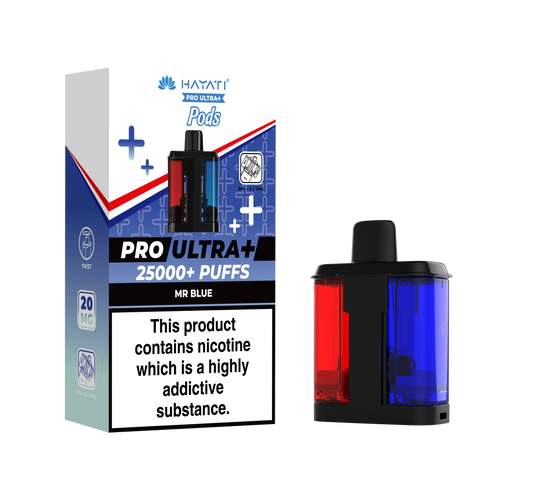 HAYATI PRO ULTRA PLUS PODS MR . BLUE 25000 Puffs