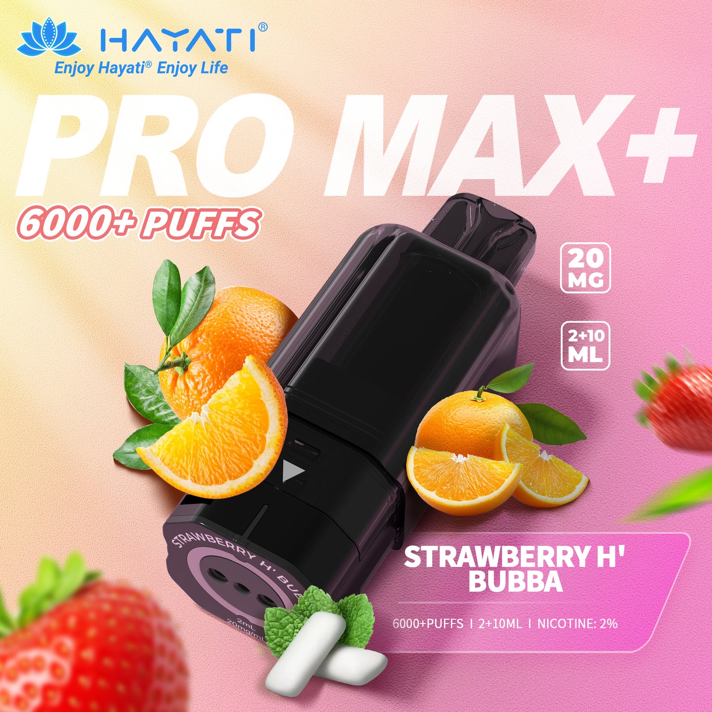 HAYATI PRO MAX+ POD STRAWBERRY H'BUBBA Refill Replacement Pod