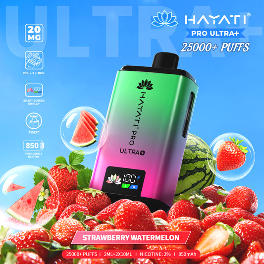HAYATI PRO ULTRA PLUS KIT STRAWBERRY WATERMELON 25000 Puffs