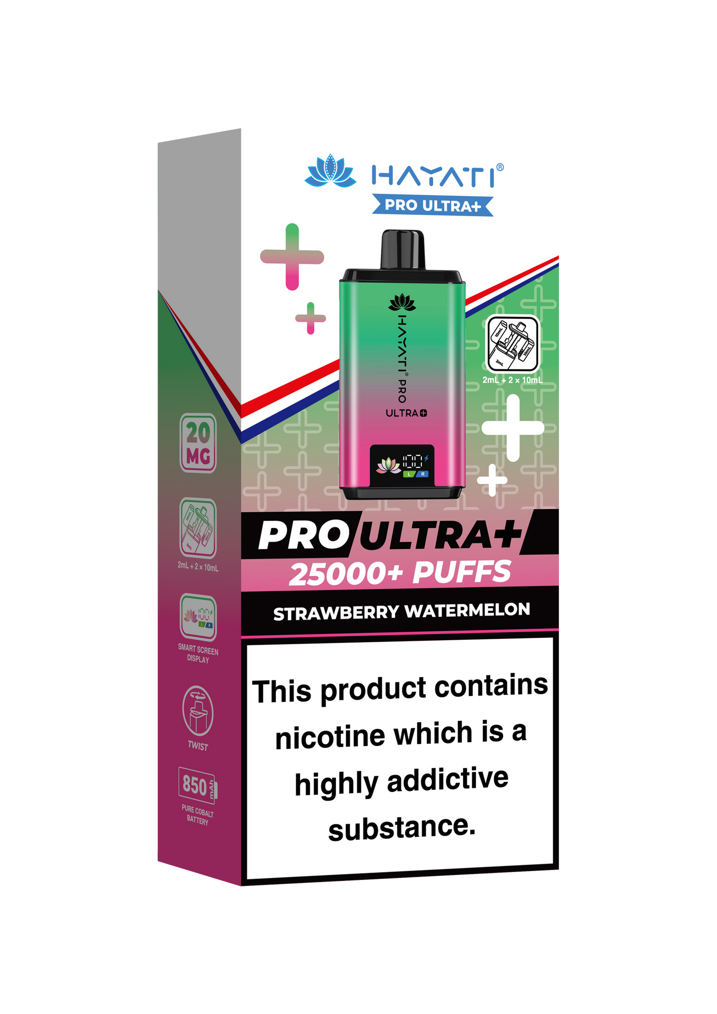 HAYATI PRO ULTRA PLUS KIT STRAWBERRY WATERMELON 25000 Puffs
