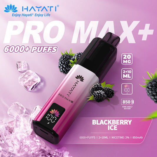 HAYATI PRO MAX PLUS KIT BLACKBERRY ICE 6000+Puffs