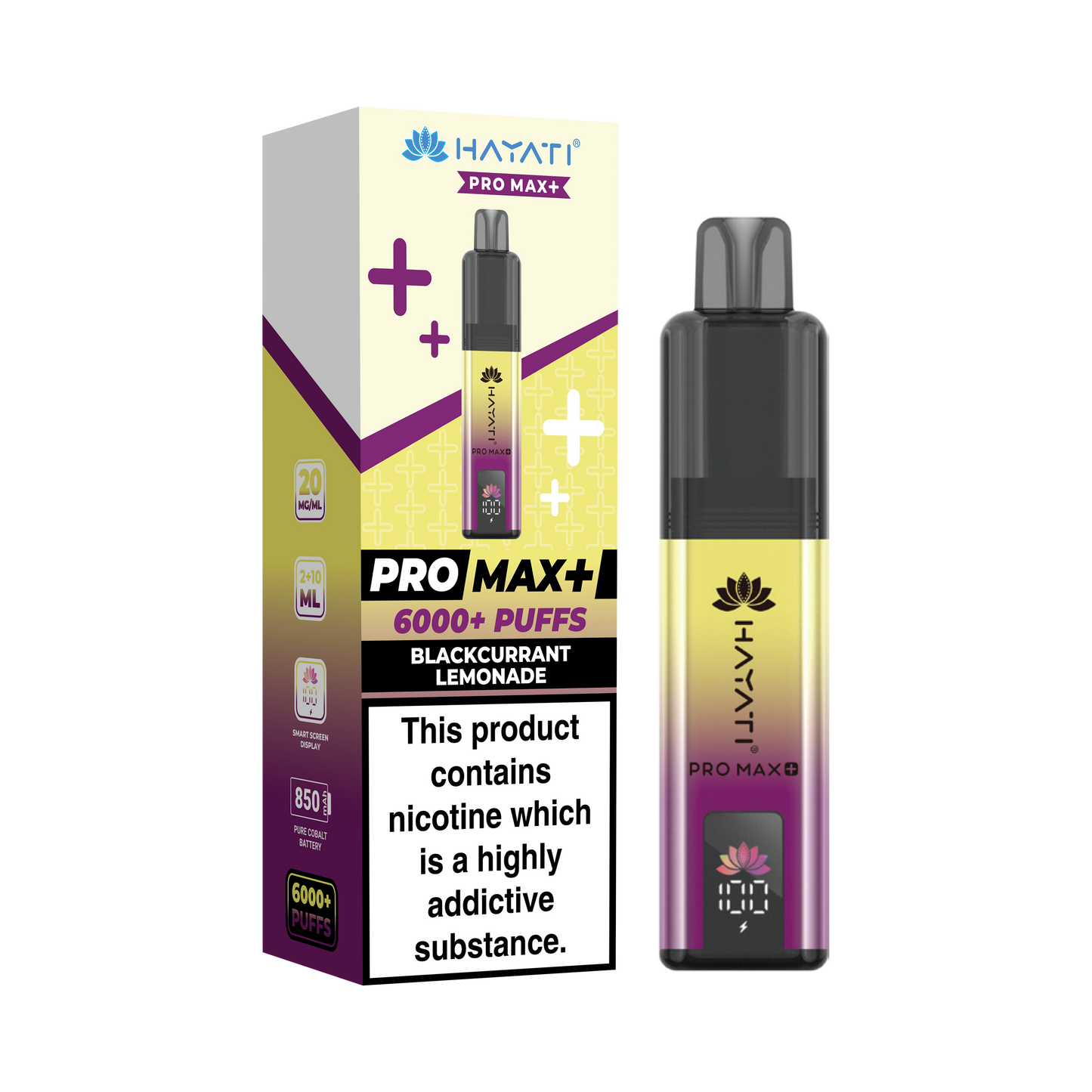 HAYATI PRO MAX PLUS KIT BLACKCURRANT LEMONADE 6000+Puffs
