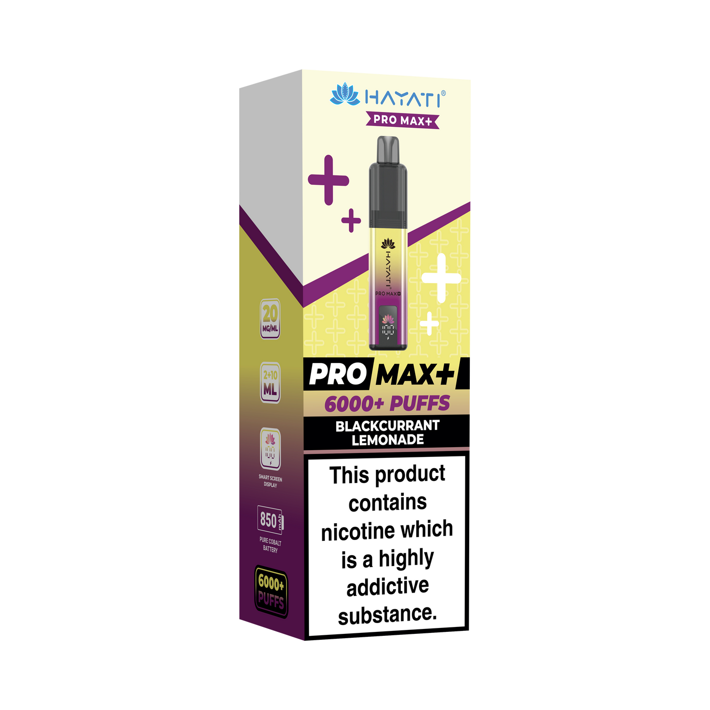 HAYATI PRO MAX PLUS KIT BLACKCURRANT LEMONADE 6000+Puffs