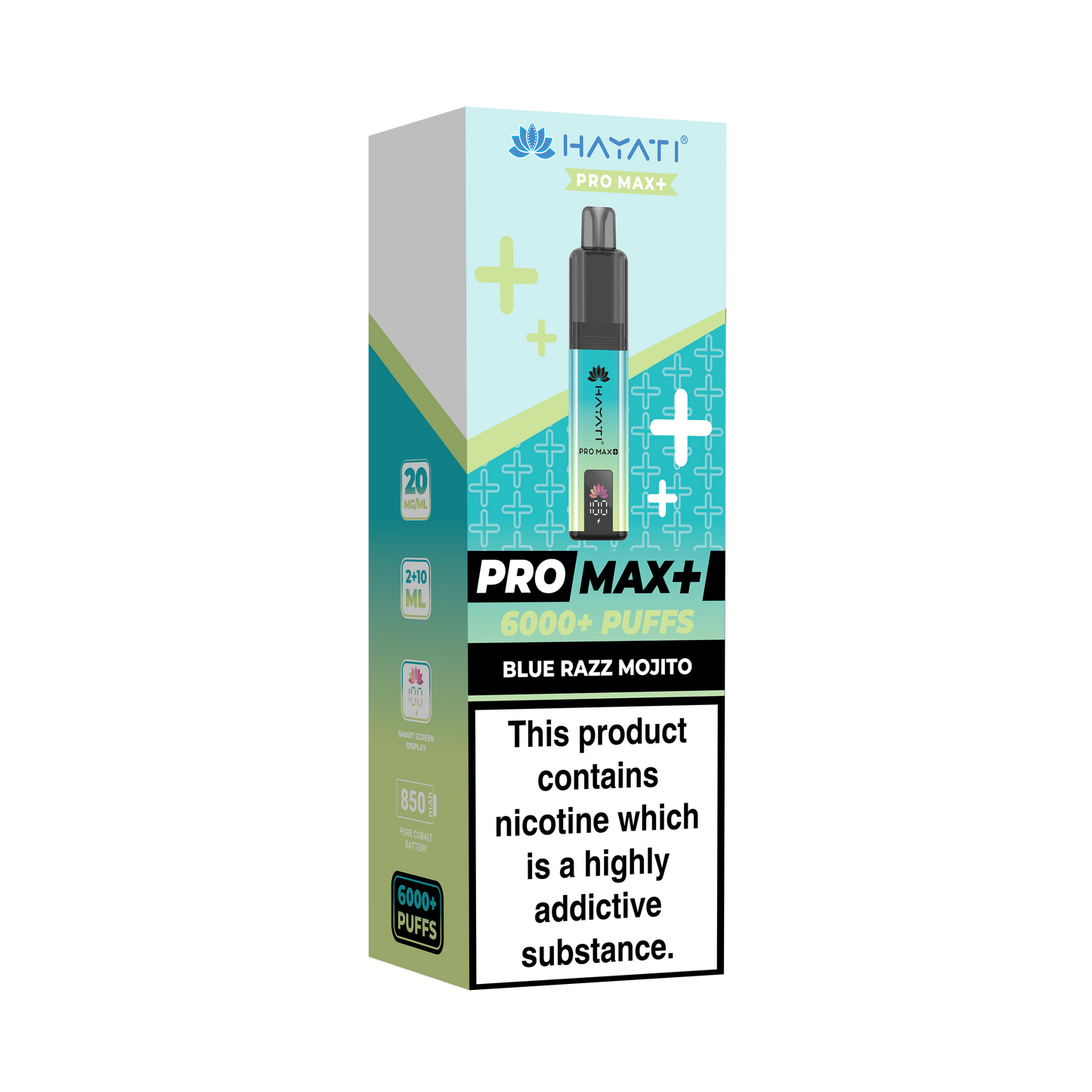 HAYATI PRO MAX PLUS KIT BLUE RAZZ MOJITO 6000+Puffs