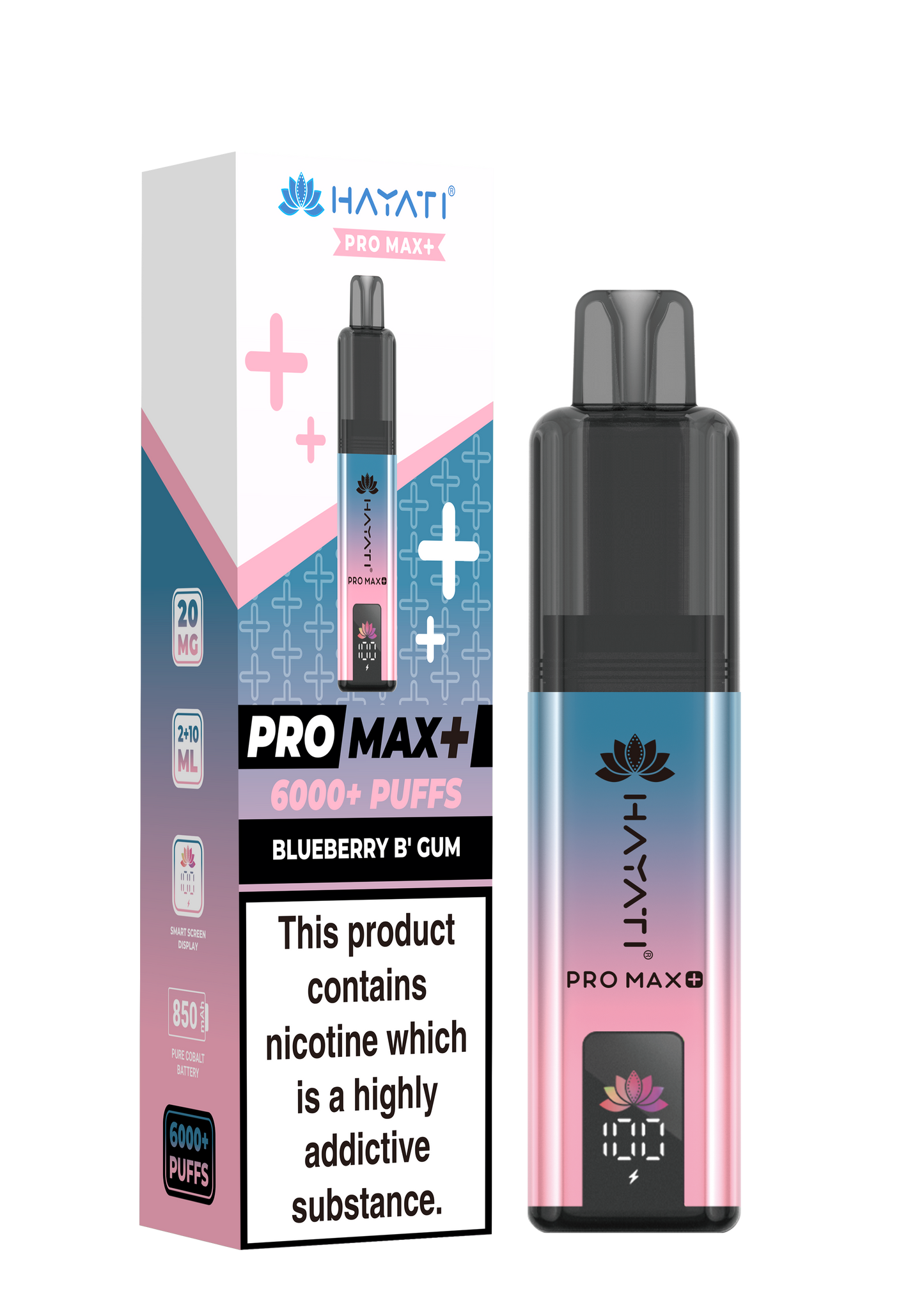HAYATI PRO MAX PLUS KIT BLUEBERRY B'GUM 6000+Puffs