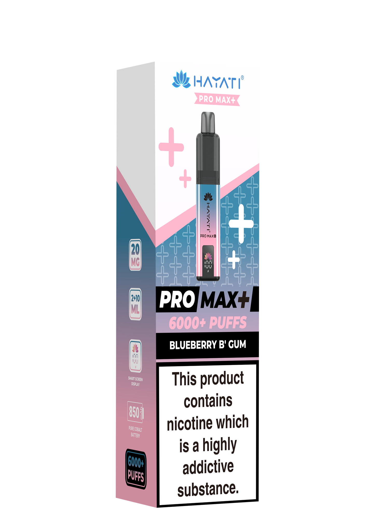 HAYATI PRO MAX PLUS KIT BLUEBERRY B'GUM 6000+Puffs