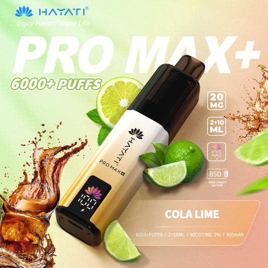 HAYATI PRO MAX PLUS KIT COLA LIME 6000+Puffs