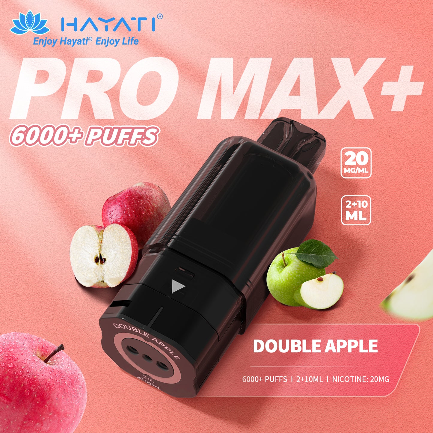 HAYATI PRO MAX+ POD DOUBLE APPLE Refill Replacement Pod