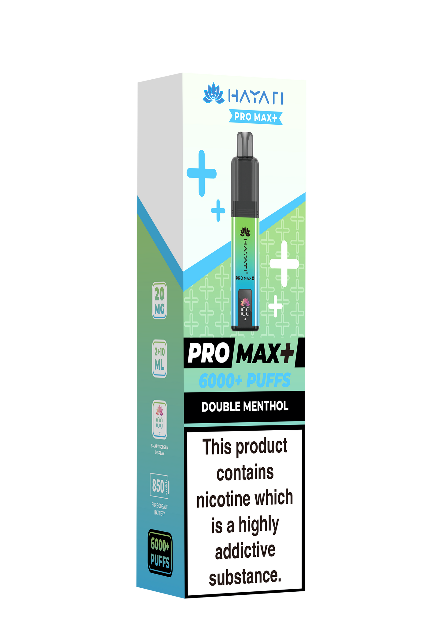 HAYATI PRO MAX PLUS KIT DOUBLE MENTHOL 6000+Puffs