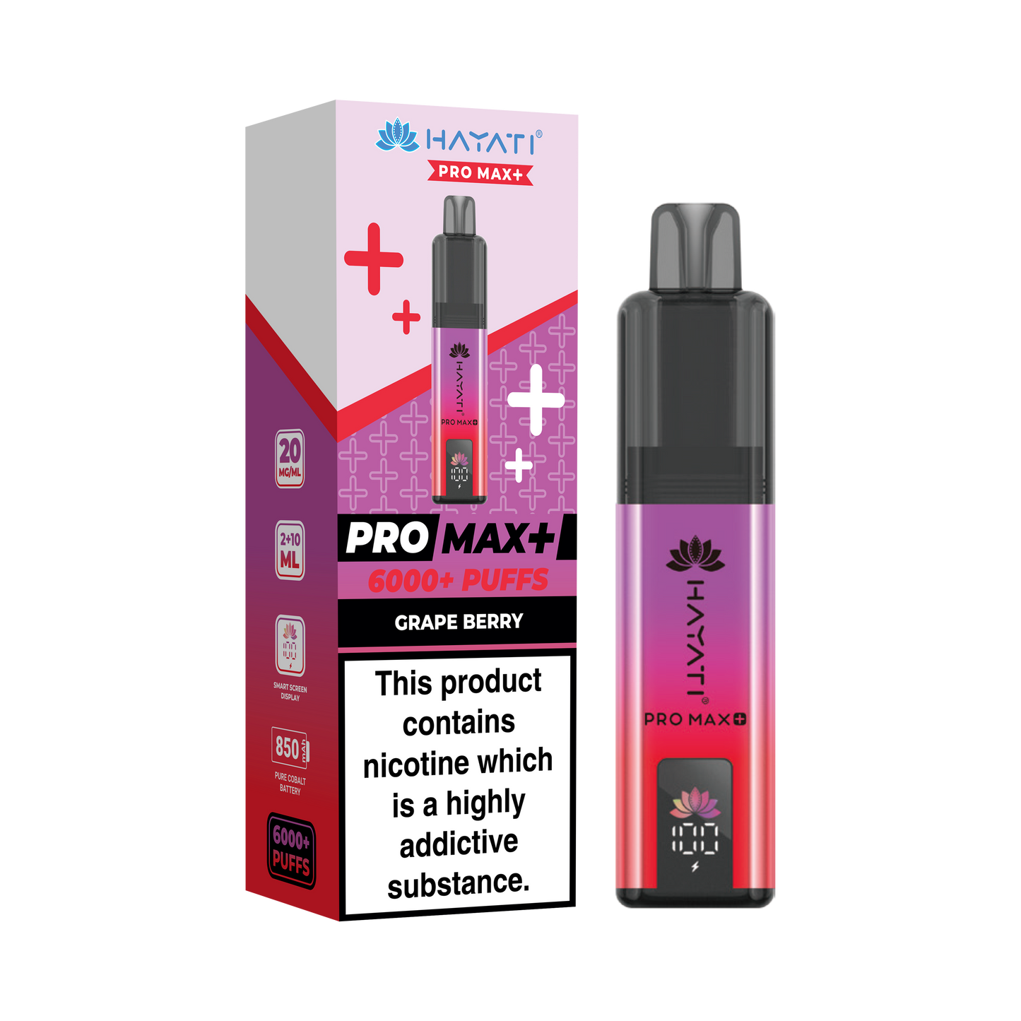 HAYATI PRO MAX PLUS KIT GRAPE BERRY 6000+Puffs
