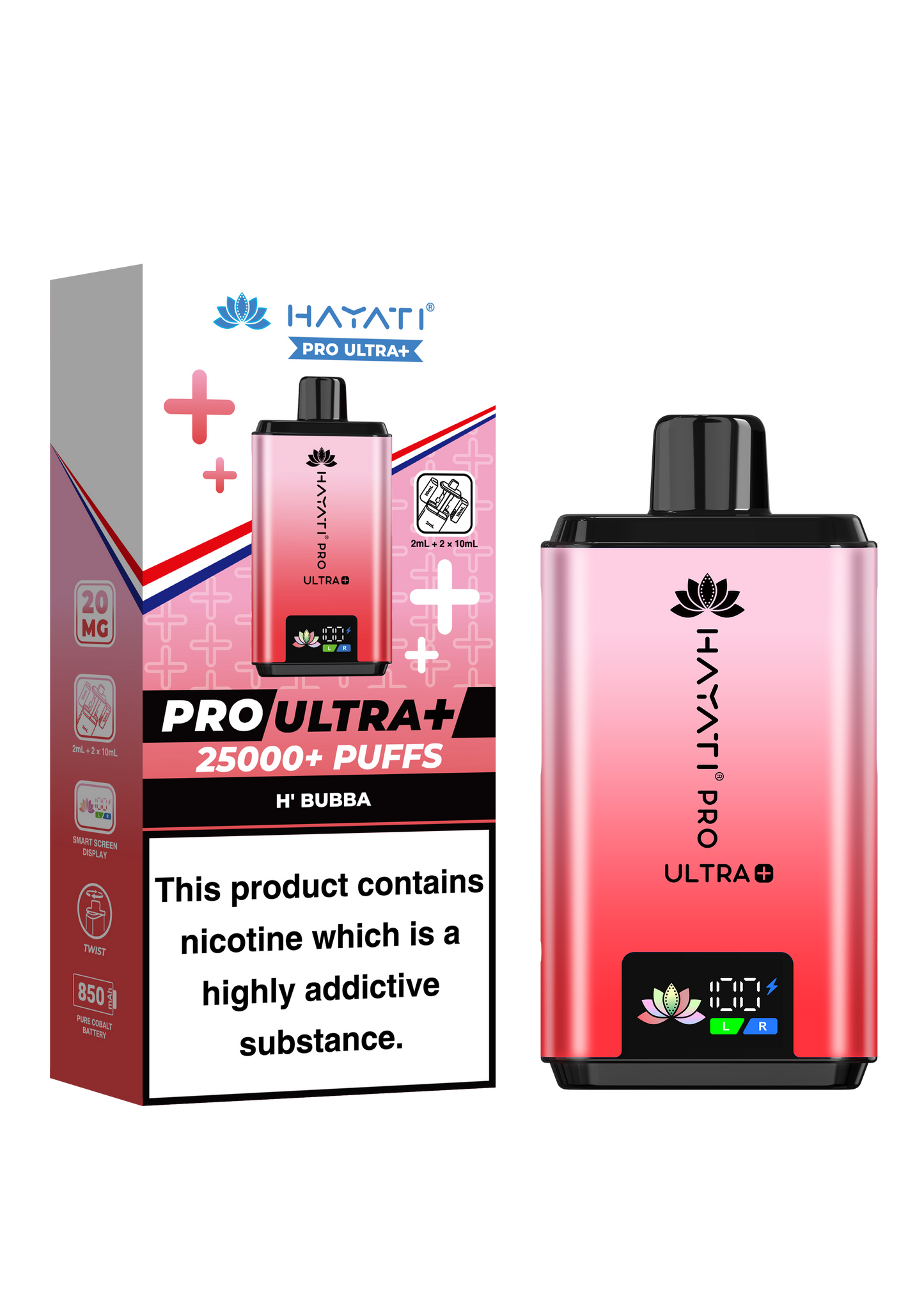 HAYATI PRO ULTRA PLUS KIT H'BUBBA 25000 Puffs