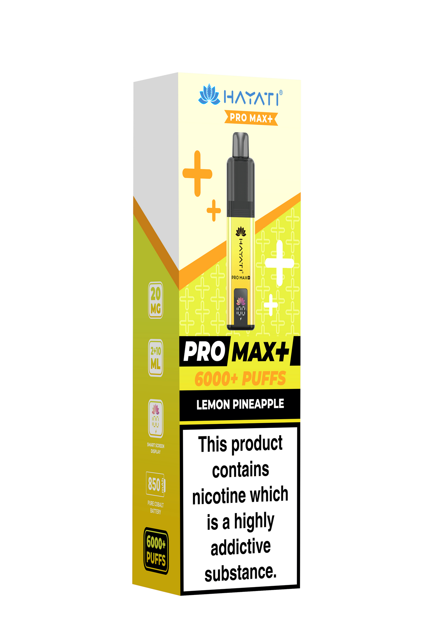 HAYATI PRO MAX PLUS KIT LEMON PINEAPPLE 6000+Puffs