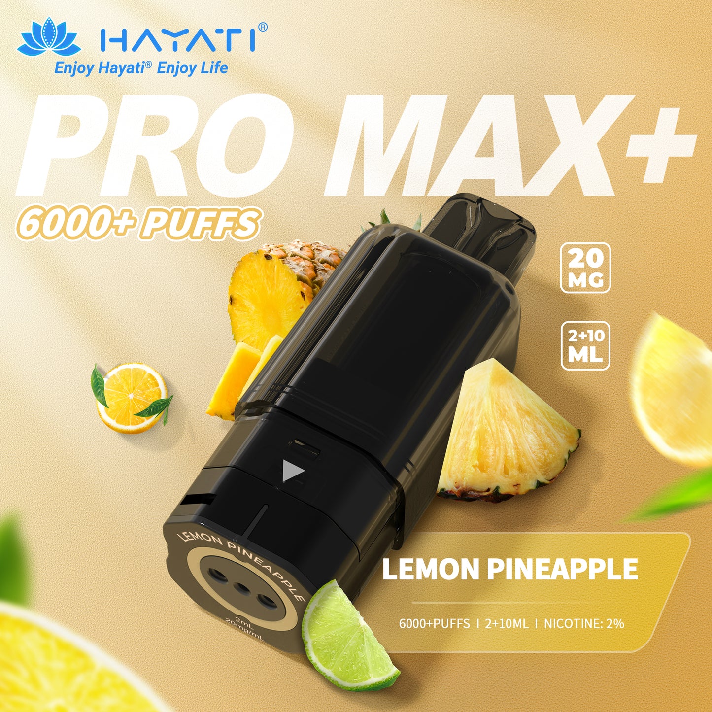 HAYATI PRO MAX+ POD LEMON PINEAPPLE Refill Replacement Pod