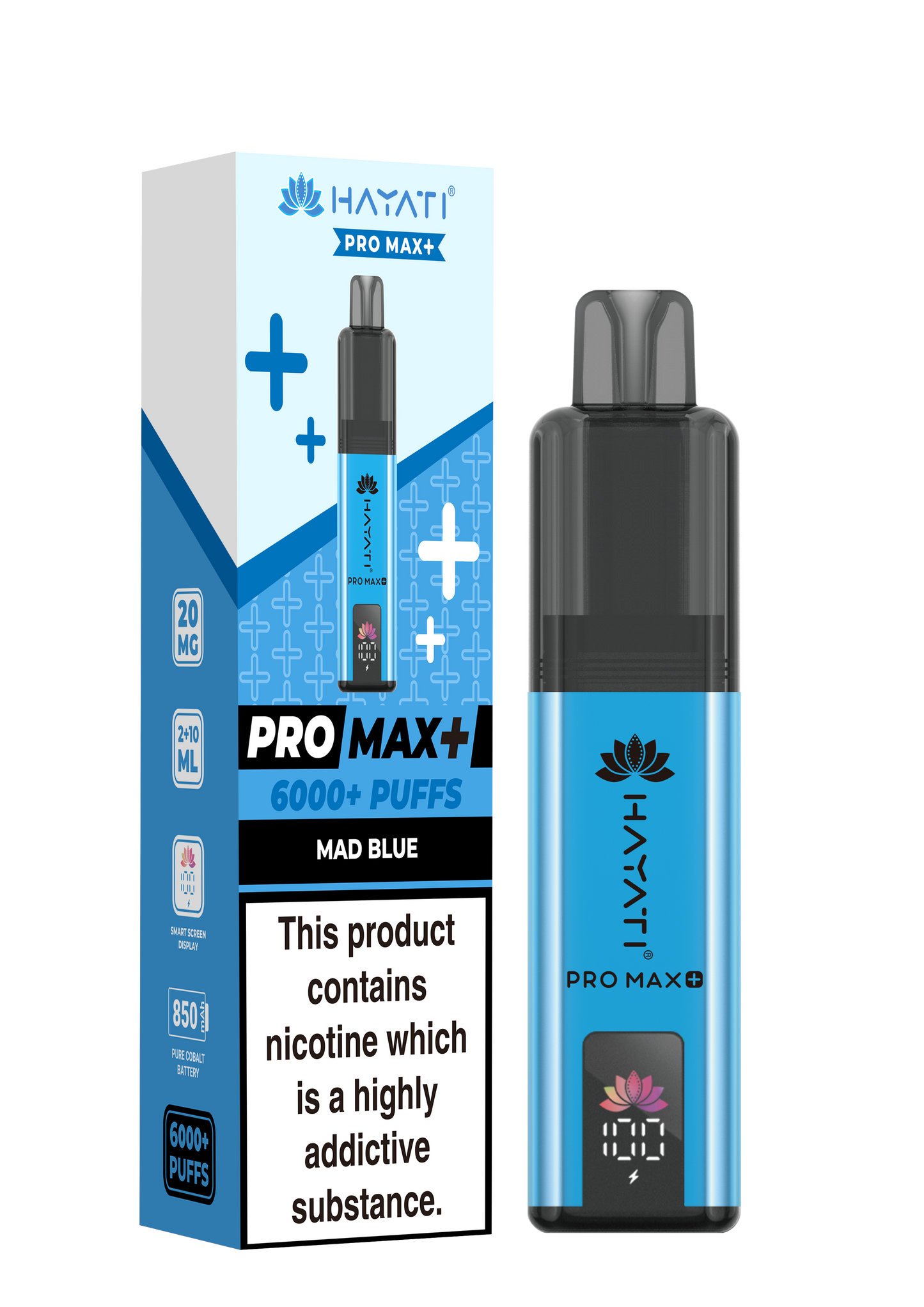 HAYATI PRO MAX PLUS KIT MAD BLUE 6000+Puffs