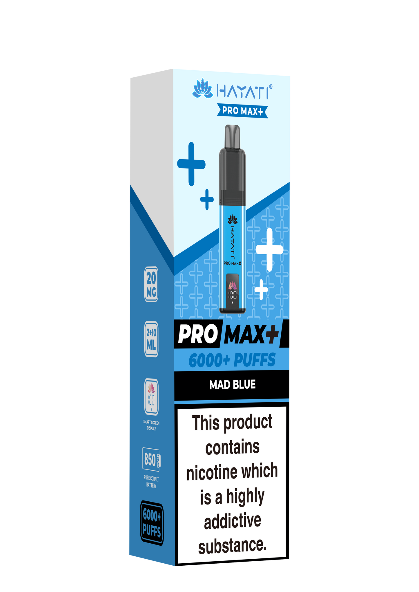 HAYATI PRO MAX PLUS KIT MAD BLUE 6000+Puffs