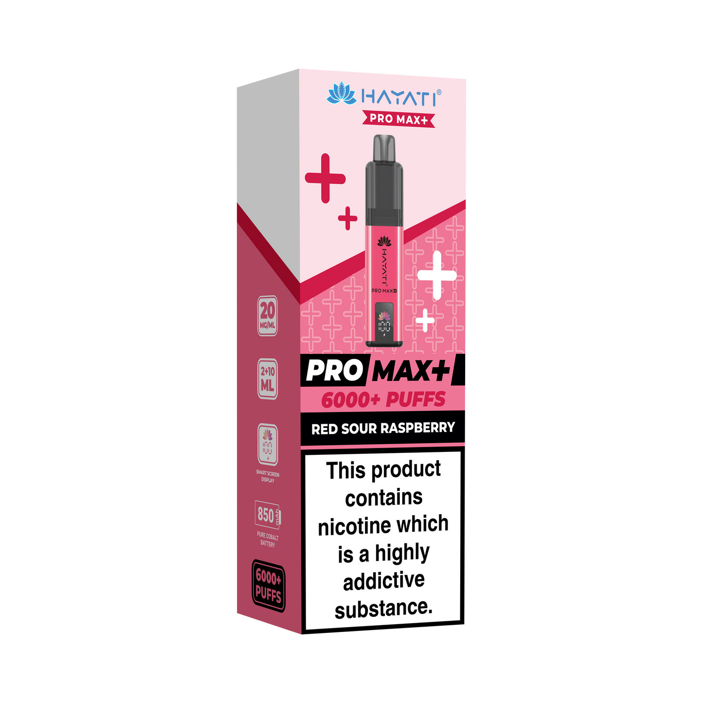 HAYATI PRO MAX PLUS KIT RED SOUR RASPBERRY 6000+Puffs
