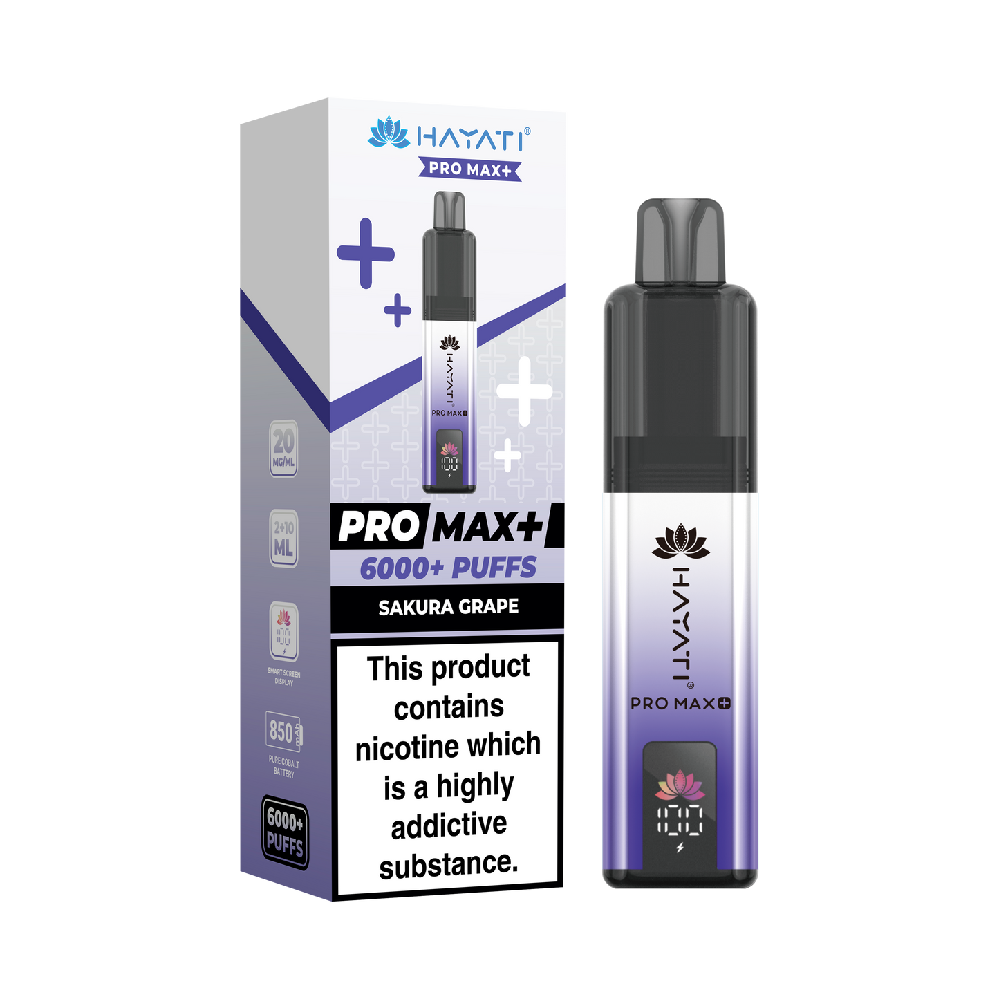HAYATI PRO MAX PLUS KIT SAKURA GRAPE 6000+Puffs