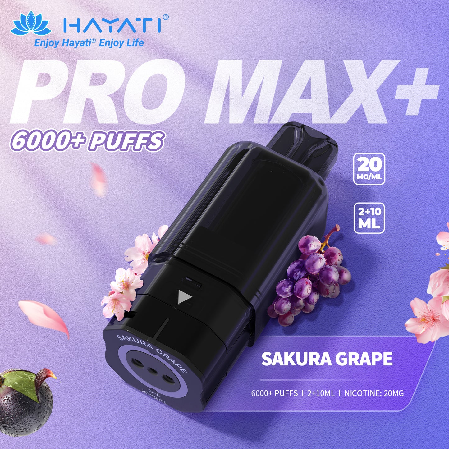 HAYATI PRO MAX+ POD SAKURA GRAPE Refill Replacement Pod