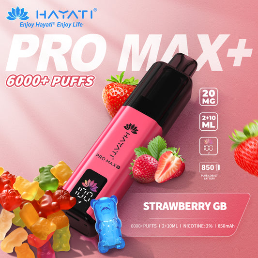 HAYATI PRO MAX PLUS KIT STRAWBERRY GB 6000+Puffs