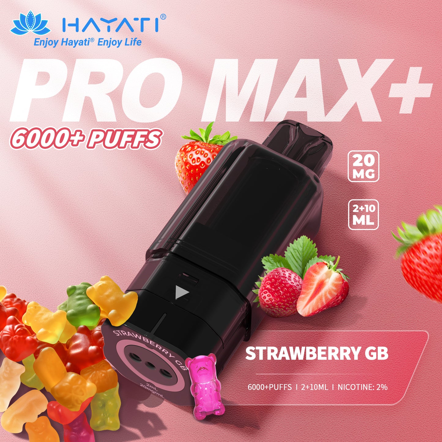 HAYATI PRO MAX+ POD STRAWBERRY GUMMY BEAR Refill Replacement Pod