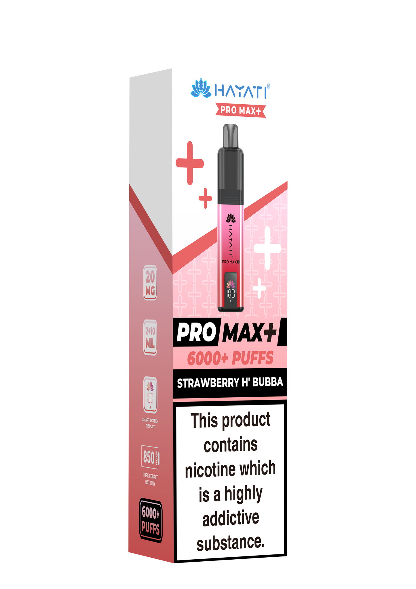 HAYATI PRO MAX PLUS KIT STRAWBERRY H'BUBBA 6000+Puffs
